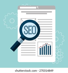 seo concept design, vector illustration eps10 graphic 
