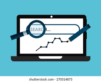 seo concept design, vector illustration eps10 graphic 