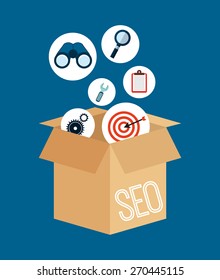 seo concept design, vector illustration eps10 graphic 