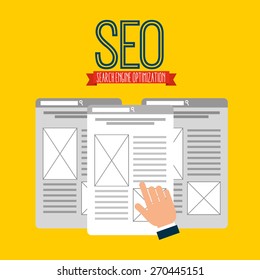 seo concept design, vector illustration eps10 graphic 