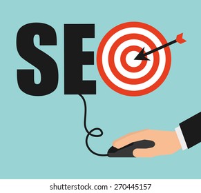 seo concept design, vector illustration eps10 graphic 