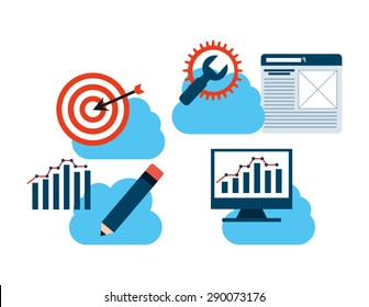 seo concept design, vector illustration eps10 graphic 