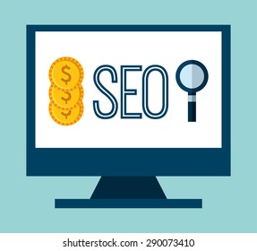 seo concept design, vector illustration eps10 graphic 
