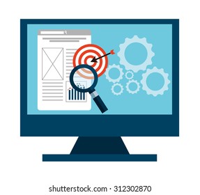 seo concept design, vector illustration eps10 graphic 