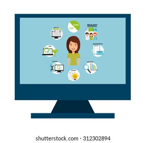 seo concept design, vector illustration eps10 graphic 