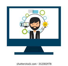 seo concept design, vector illustration eps10 graphic 