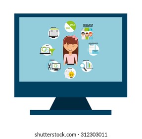 seo concept design, vector illustration eps10 graphic 