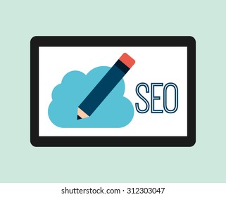 seo concept design, vector illustration eps10 graphic 