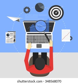 seo concept design, vector illustration eps10 graphic