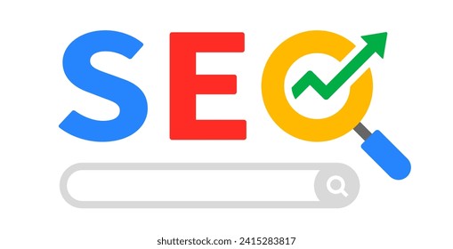 SEO concept. Search engine optimization and development web. Search engine optimization to improve your website's position in global search.
