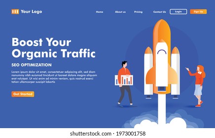 SEO concept, web engineer at work, vector images. Digital marketing web site landing page template. Isometric people, vector design.
