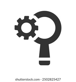 Icono de configuración SEO, Vector Gráficos