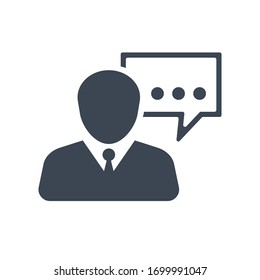 SEO consultant icon vector graphic.