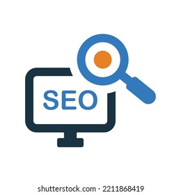 Seo Consulting icon. Simple editable vector graphics.