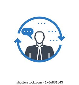 SEO Consulting Related Vector Glyph Icon. Isolated on White Background. Vector Illustration.