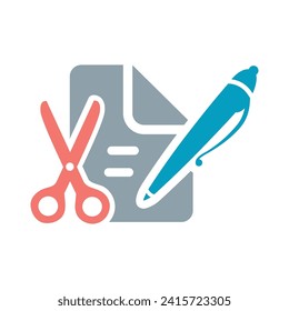 SEO Contant Management Flat Colorful Icon Isolate On White Background Vector Illustration | Seo Icons