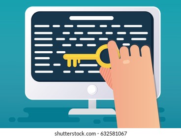 SEO content or keyword concept. Vector illustration