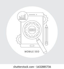 Seo content marketing strategy concept 