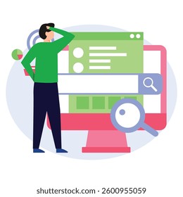 Seo content Vector Illustration Which can easily modify or edit

