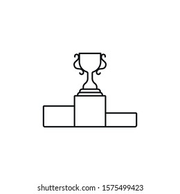 seo contest - minimal line web icon. simple vector illustration. concept for infographic, website or app.