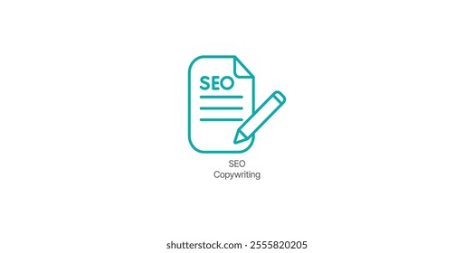 SEO Copywriting Icon – Content Strategy and Optimization Design