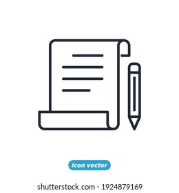 SEO copywriting icon. Search Engine Optimization symbol template for graphic and web design collection logo vector illustration