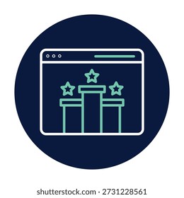 SEO Copywriting Vector, píxel perfecto, archivo ilustrador 