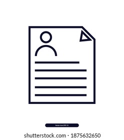 SEO CV vector icon, SEO CV Vector illustration