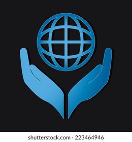 SEO design over blue background, vector illustration 