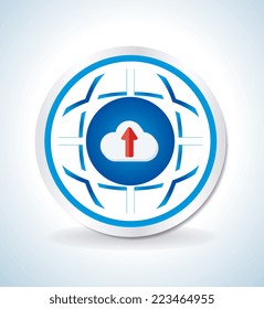 SEO design over white background, vector illustration 