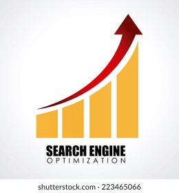 SEO design over white background, vector illustration 