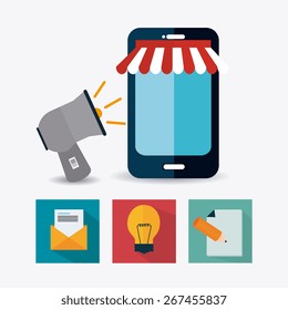SEO design over white background, vector illustration.