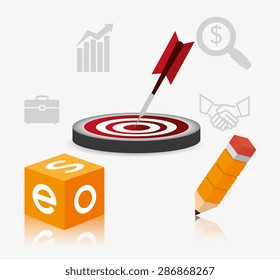 SEO design over white background, vector illustration.