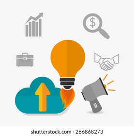 SEO design over white background, vector illustration.