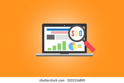 SEO design, vector illustration