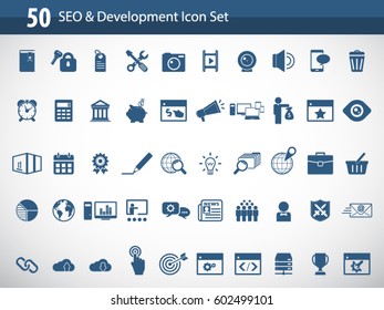 SEO and Development icon set