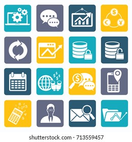 SEO development icon set,vector