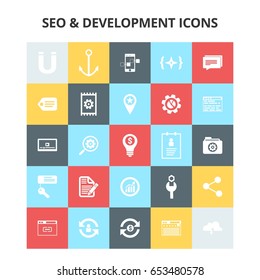 SEO and Development Icons