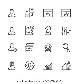 SEO and Development icons with White Background