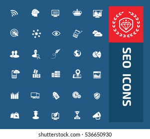 
SEO development icons,clean vector