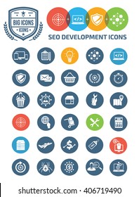 SEO development icons,vector