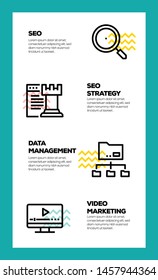 SEO AND DEVELOPMENT AND ILLUSTRATION ICON CONCEPT
