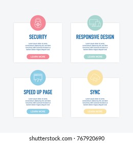 SEO And Development Infographic Icons