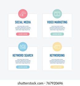 SEO And Development Infographic Icons