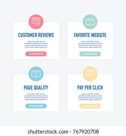 SEO And Development Infographic Icons