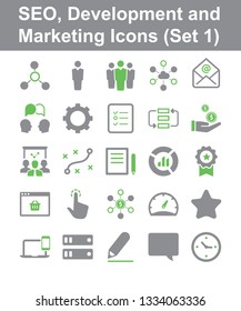 SEO, Development and Marketing Icons (Set 1)