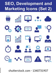 SEO, Development and Marketing Icons (Set 2)