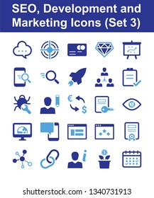 SEO, Development and Marketing Icons (Set 3)