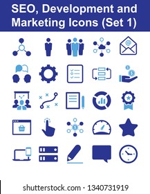 SEO, Development and Marketing Icons (Set 1)