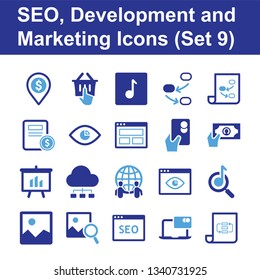 SEO, Development and Marketing Icons (Set 9)